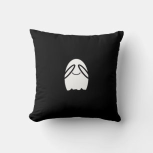 Peekaboo Funny Slogan Throw Pillow
