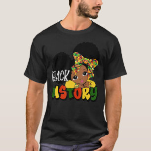Peekaboo Girl Black History Little Melanin Queen T-Shirt