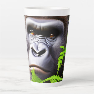 Peekaboo Gorilla, Latte Café Mug