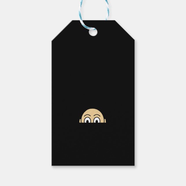 Peekaboo Graphic Basic Quote Gift Tags (Front)