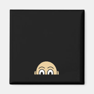 Peekaboo Graphic Basic Quote Magnet