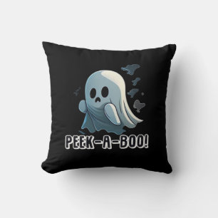 Peekaboo Halloween Edition Throw Pillow