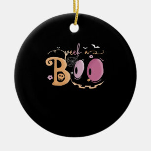 Peekaboo Halloween Essential Sloth Ceramic Ornament