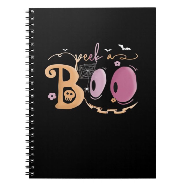 Peekaboo Halloween Essential Sloth Notebook (Front)