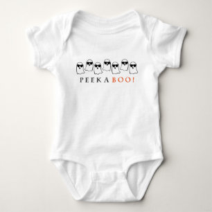 Peekaboo! Halloween Ghosts Baby Bodysuit