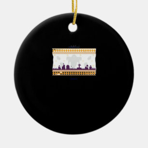 Peekaboo Is Saying To You Ceramic Ornament