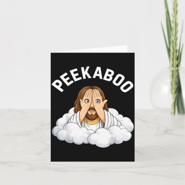 Peekaboo Jesus Card (Front)