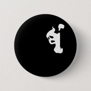 Peekaboo Lazy Sloth 2 Inch Round Button