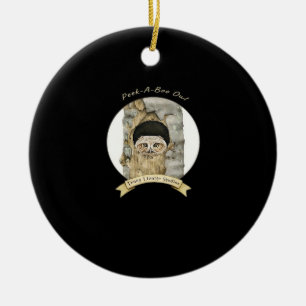 Peekaboo Meme Design For Halloween Ceramic Ornament