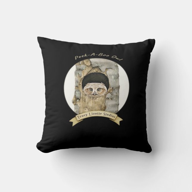 Peekaboo Meme Design For Halloween Throw Pillow (Front)