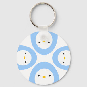 Peekaboo Penguins Keychain