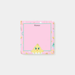 Peekaboo Pink Baby Chick Post-it Notes