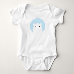 Peekaboo Polar Bear Baby Bodysuit