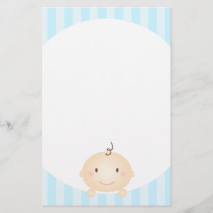 Peekaboo - Prevent Mommy Brain Blue Stationery