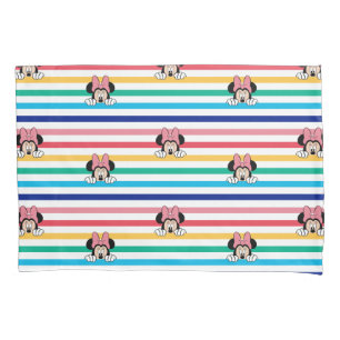 Peekaboo Rainbow Minnie Mouse Pattern Pillowcase