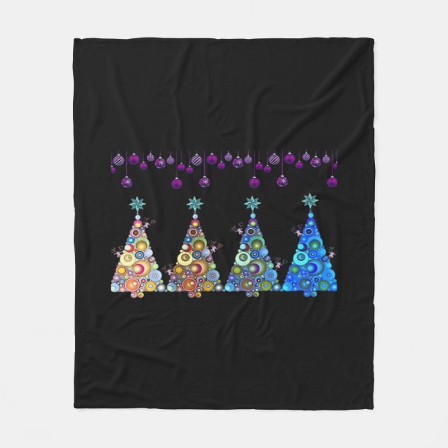 Peekaboo Reindeer Classic Fleece Blanket (Front)