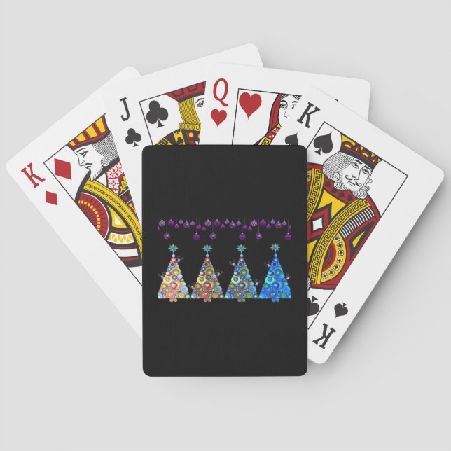 Peekaboo Reindeer Classic Playing Cards (Back)