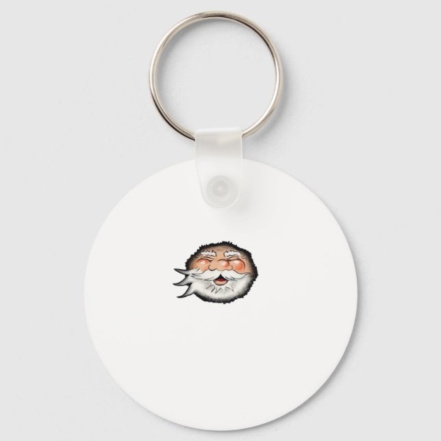 Peekaboo Santa Classic Keychain (Front)
