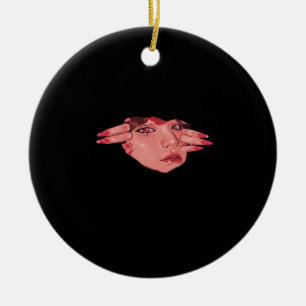 Peekaboo – Sloth Design Vibes Ceramic Ornament