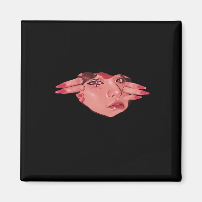 Peekaboo – Sloth Design Vibes Magnet (Front)