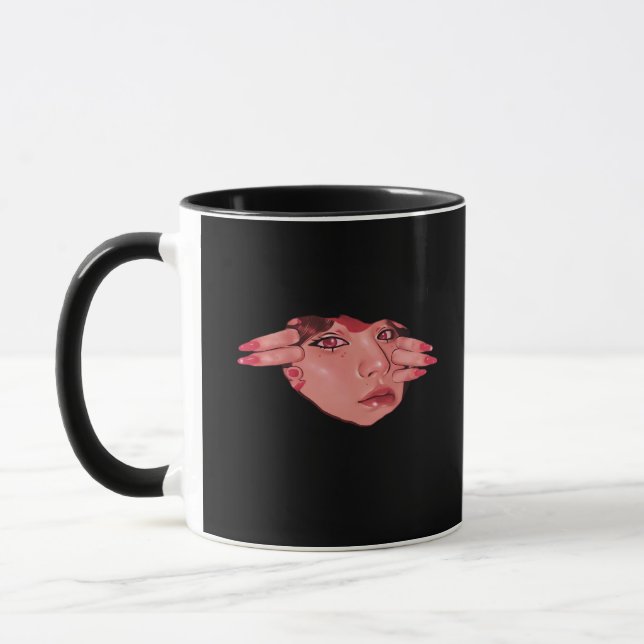 Peekaboo – Sloth Design Vibes Mug (Left)