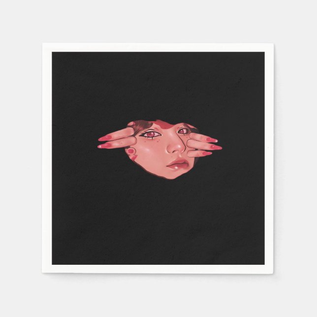 Peekaboo – Sloth Design Vibes Napkin (Front)
