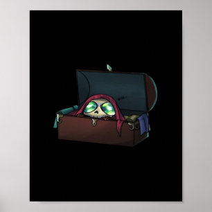 Peekaboo Sloth Halloween Poster