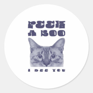 Peekaboo – Sloth Halloween Surprise Classic Round Sticker