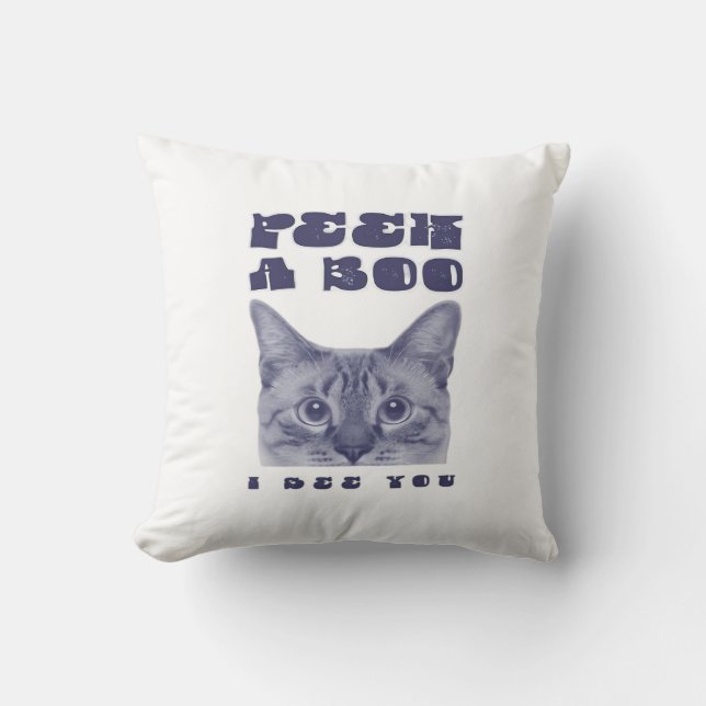 Peekaboo – Sloth Halloween Surprise Throw Pillow (Front)
