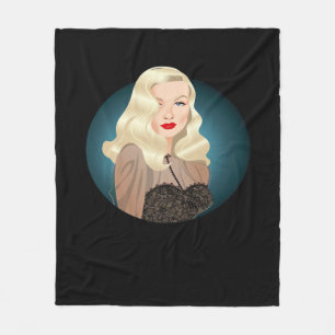 Peekaboo Spooky Quote Fleece Blanket