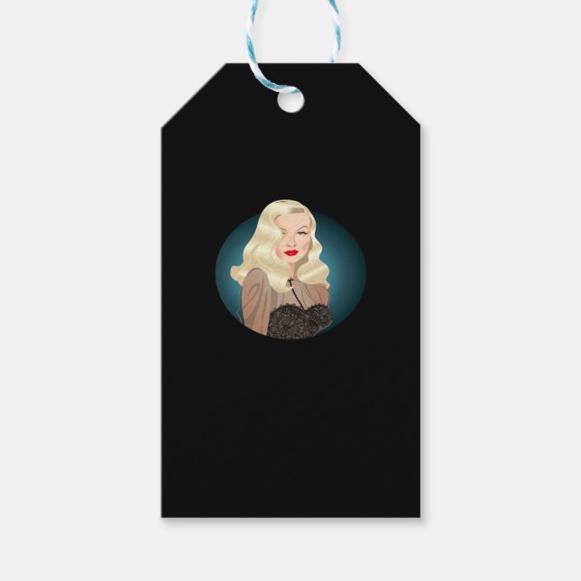 Peekaboo Spooky Quote Gift Tags (Front)