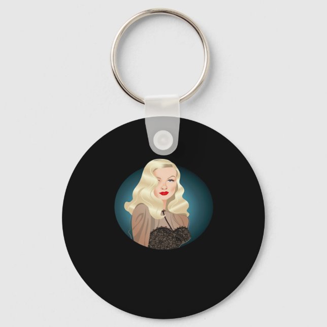 Peekaboo Spooky Quote Keychain (Front)