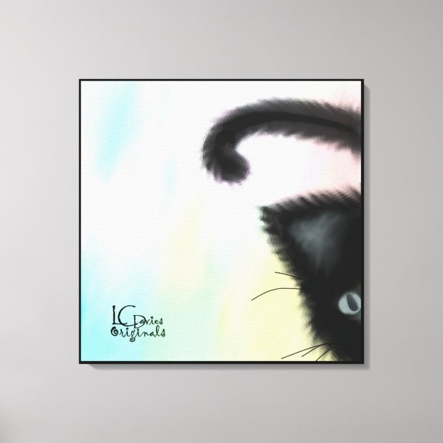 Peekaboo Stretched Canvas Print (Front)