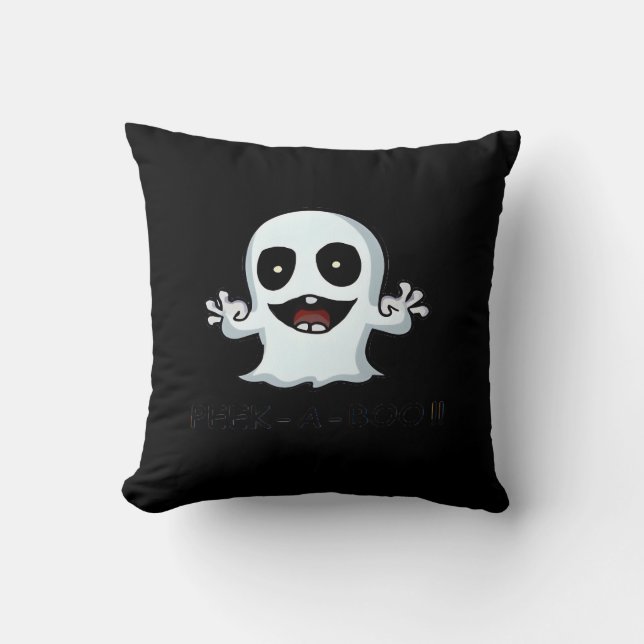 Peekaboo Throw Pillow (Front)