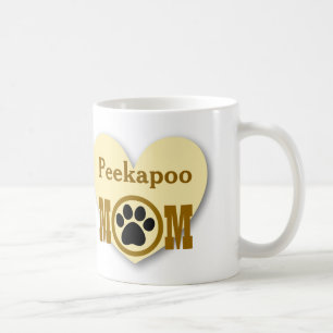 Peekapoo Mom Dog Lover Paw Print Gift HY8 Coffee Mug