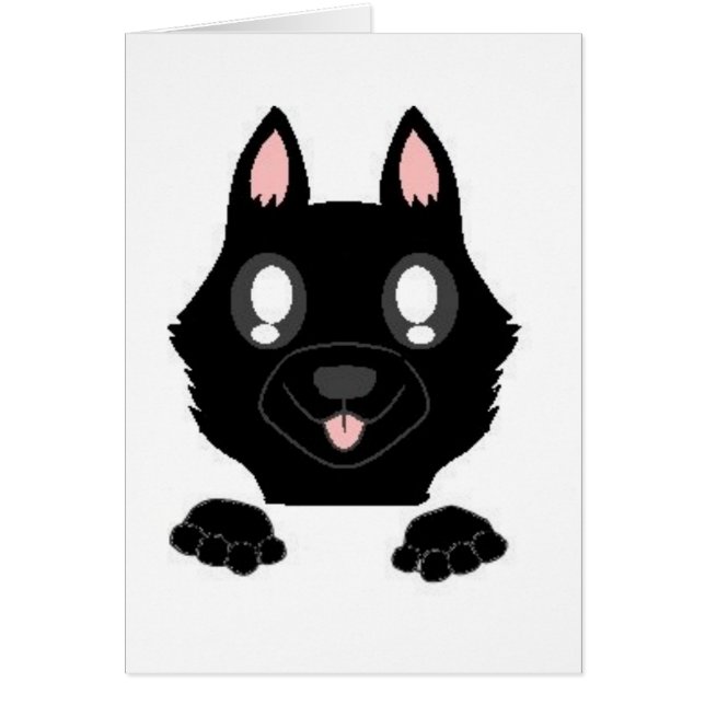 peeking allemand berger noir (Devant)