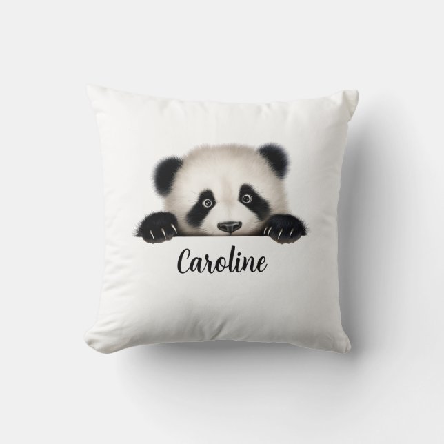 Peeking Animals Sublimation Bundle Graphic Throw Pillow (Front)