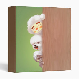 Peeking Animals Trio Binder