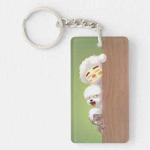 Peeking Animals Trio Keychain