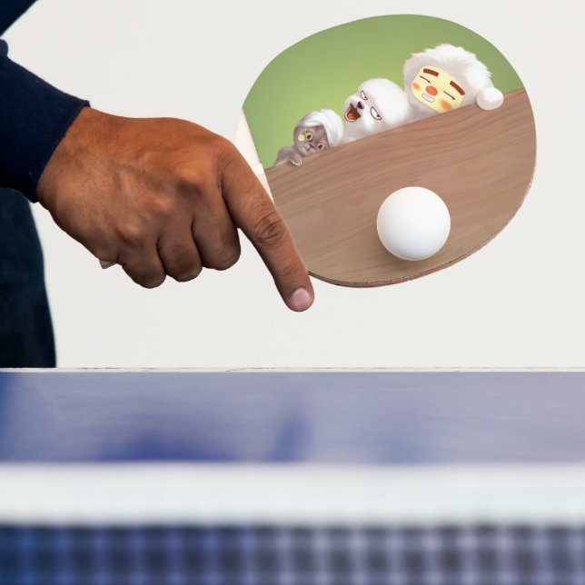 Peeking Animals Trio Ping Pong Paddle (Insitu)