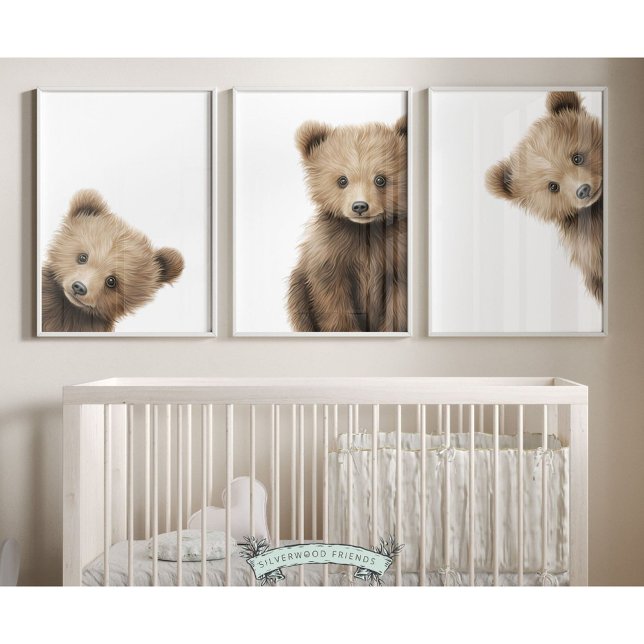 Peeking Bear Nursery Prints - 001 (Creator Uploaded)