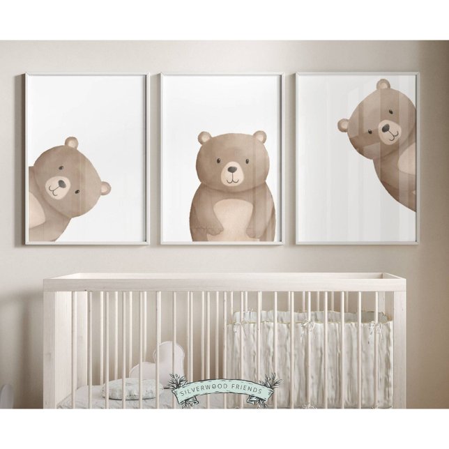 Peeking Bear Nursery Prints - 002 (Creator Uploaded)