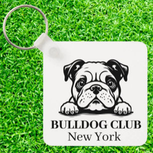 Peeking Boxer Club Keychain