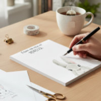 Peeking Bunny Rabbit From the Desk of Personalized