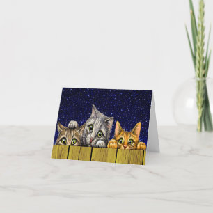 Peeking Cats Notecards