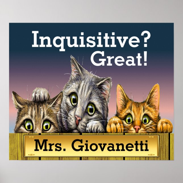 Peeking Cats Poster (Front)