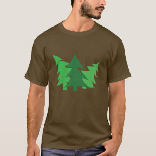 Peeking Christmas Trees T-Shirt