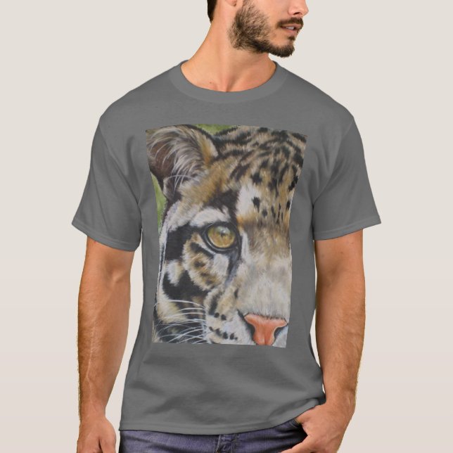 Peeking Clouded Leopard T-Shirt (Front)