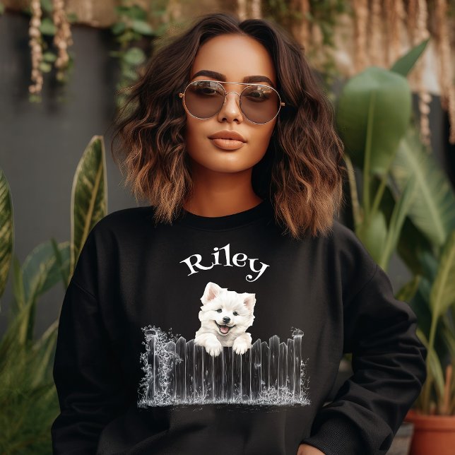 Peeking Dog Customisable Sweatshirt (Creator Uploaded)