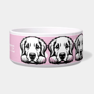 Peeking Labrador Customize Pink theme